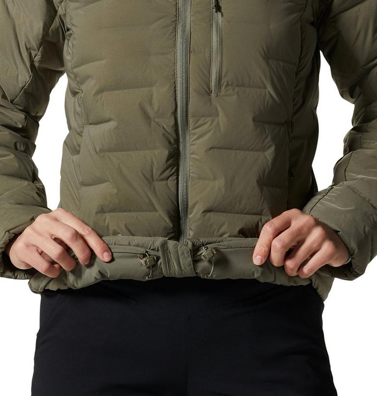 Women's Stretchdown Hoody, Color: Stone Green, image 7