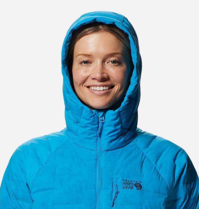 Women's Stretchdown Hoody, Color: Electric Sky, image 4