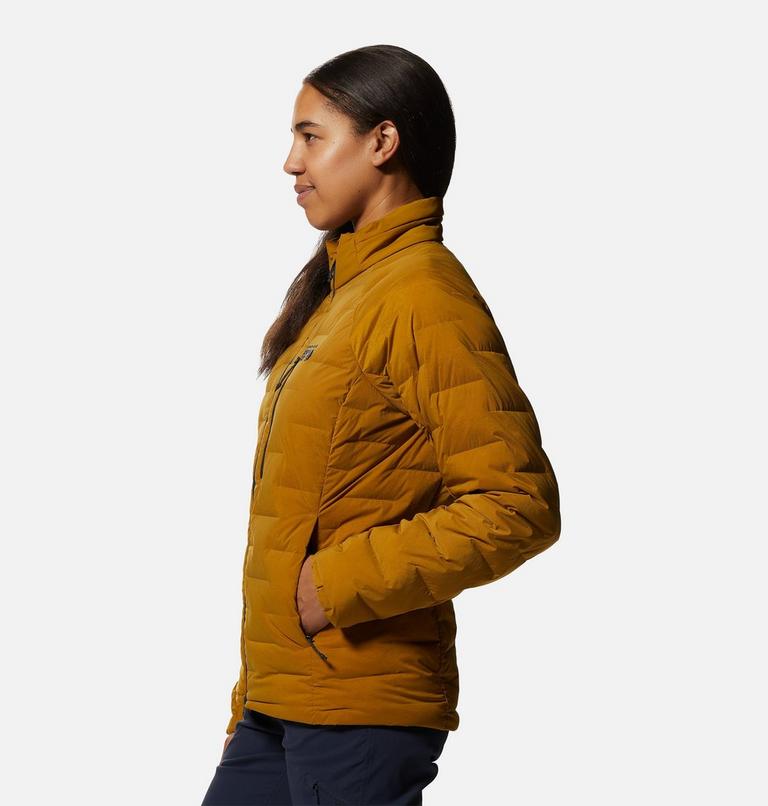 Manteau Stretchdown Femme, Color: Olive Gold, image 3
