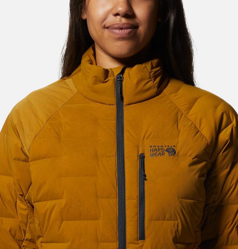 Manteau Stretchdown Femme, Color: Olive Gold, image 4