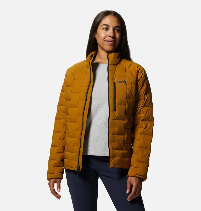 Manteau Stretchdown Femme, Color: Olive Gold, image 7