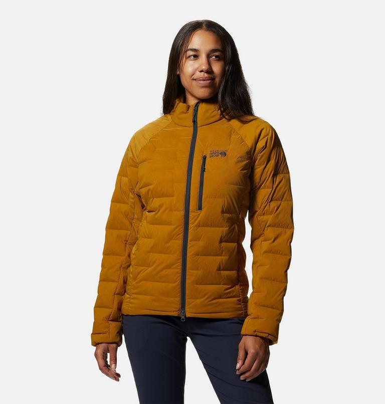 Manteau Stretchdown Femme, Color: Olive Gold, image 1