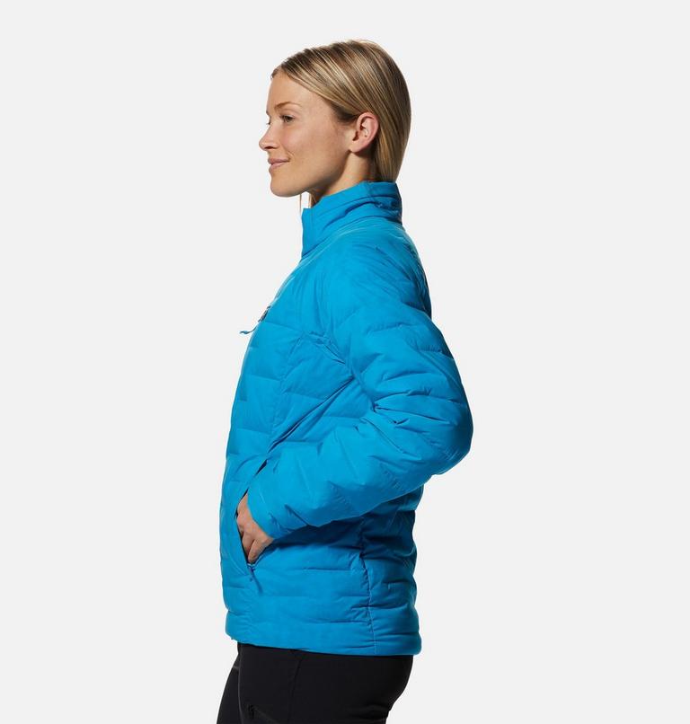 Women's Stretchdown Jacket, Color: Electric Sky, image 3