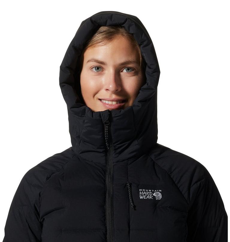Women's Stretchdown Parka, Color: Black, image 4