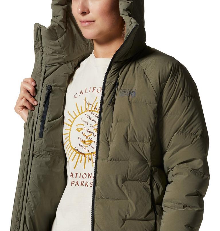 Women's Stretchdown Parka, Color: Stone Green, image 8