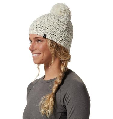 Women's Snow Capped Beanie, Color: Stone, image 3