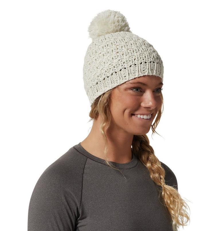 Women's Snow Capped Beanie, Color: Stone, image 5