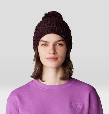 Women's Snow Capped Beanie, Color: Blackberry, image 5