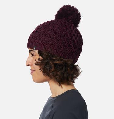 Women's Snow Capped Beanie, Color: Cocoa Red, image 8