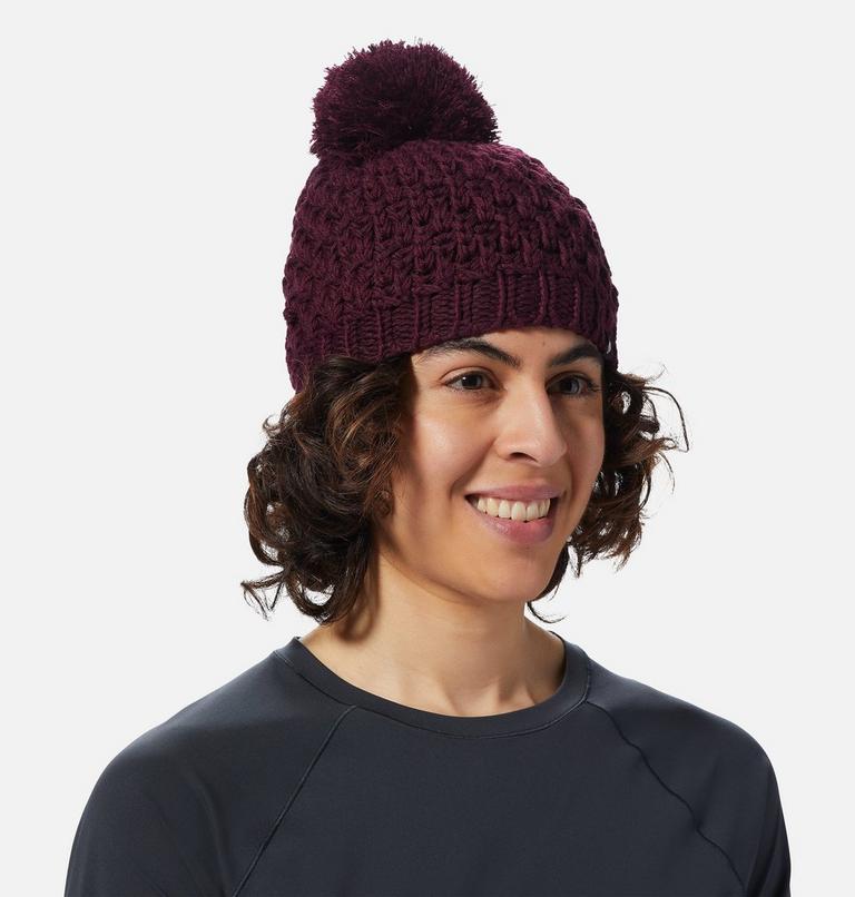 Women's Snow Capped Beanie, Color: Cocoa Red, image 5