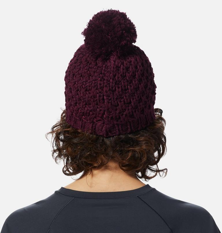 Women's Snow Capped Beanie, Color: Cocoa Red, image 2
