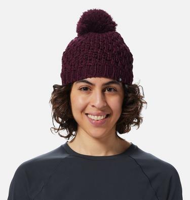 Women's Snow Capped Beanie, Color: Cocoa Red, image 5