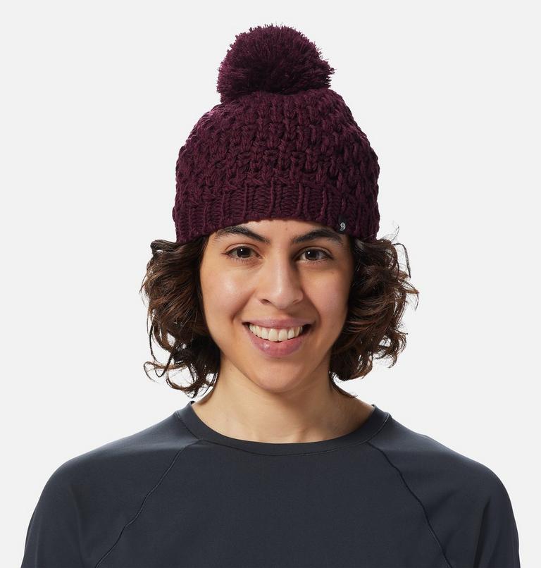 Women's Snow Capped Beanie, Color: Cocoa Red, image 1