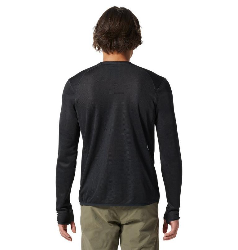 Men's AirMesh Long Sleeve Crew, Color: Dark Storm, image 2