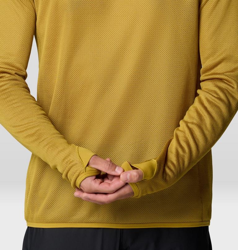 Men's AirMesh Long Sleeve Crew, Color: Dark Bolt, image 5