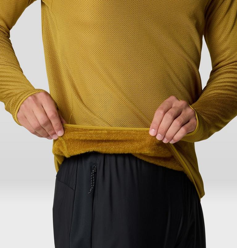 Men's AirMesh Long Sleeve Crew, Color: Dark Bolt, image 6