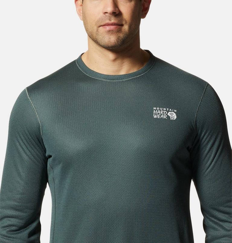 Men's AirMesh Long Sleeve Crew, Color: Black Spruce, image 4