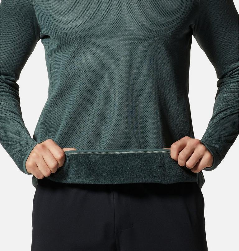 Men's AirMesh Long Sleeve Crew, Color: Black Spruce, image 6