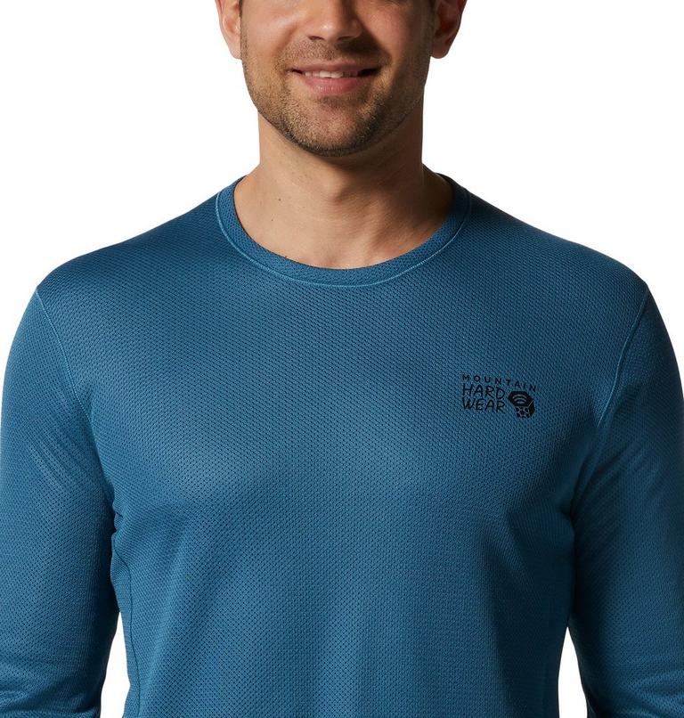Men's AirMesh Long Sleeve Crew, Color: Caspian, image 4