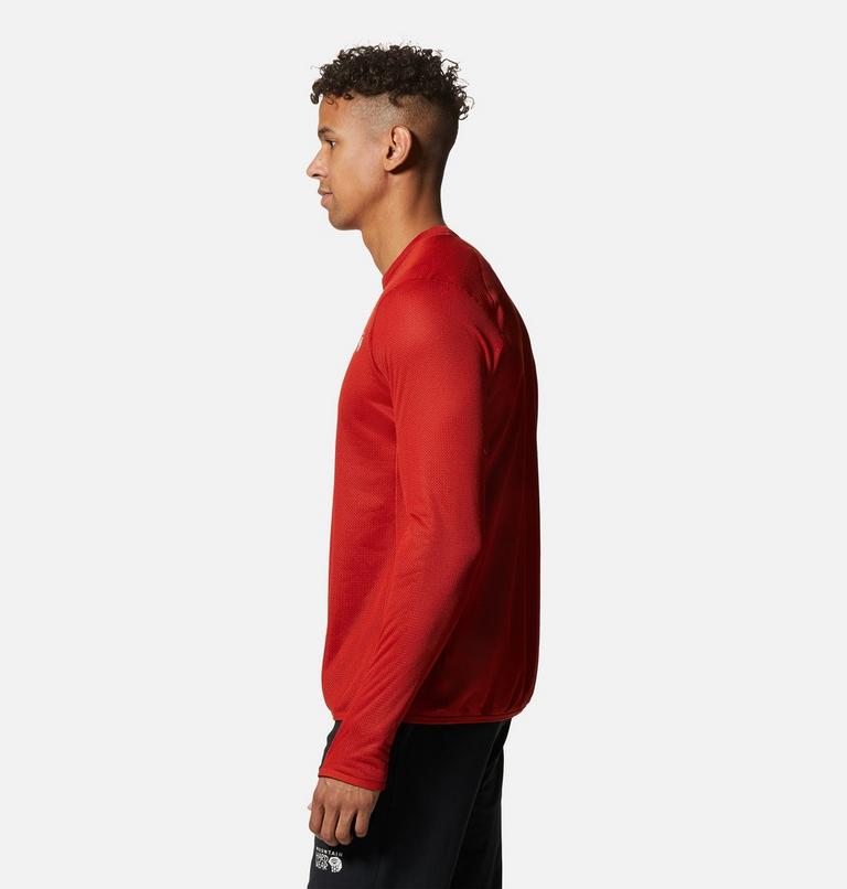 Chandail manches longues à col rond AirMesh Homme, Color: Desert Red, image 3