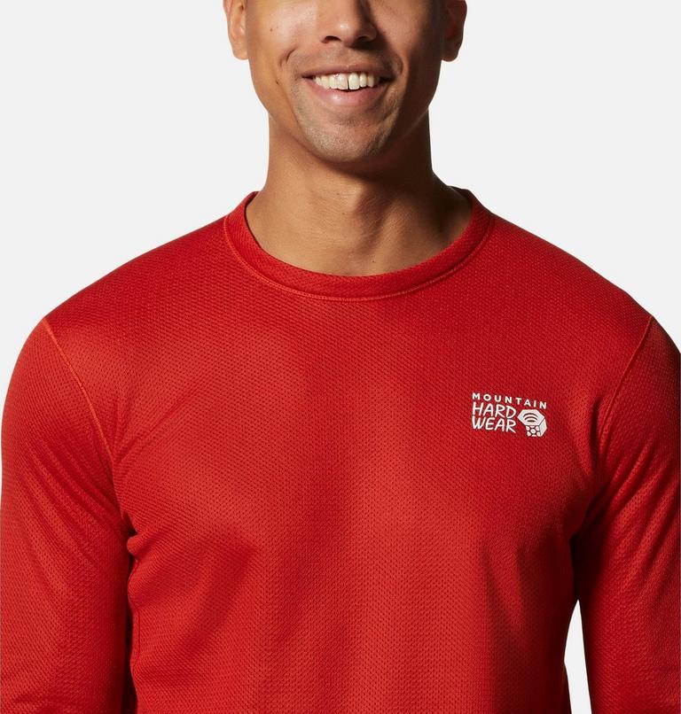 Chandail manches longues à col rond AirMesh Homme, Color: Desert Red, image 4