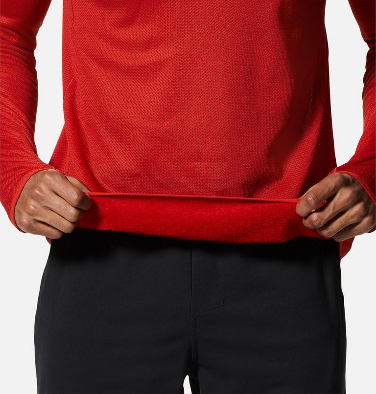 Chandail manches longues à col rond AirMesh Homme, Color: Desert Red, image 6