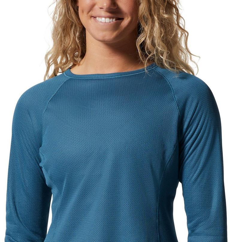 Women's AirMesh Long Sleeve Crew, Color: Caspian, image 4