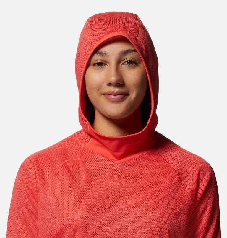 Chandail à capuchon AirMesh Femme, Color: Solar Pink, image 4