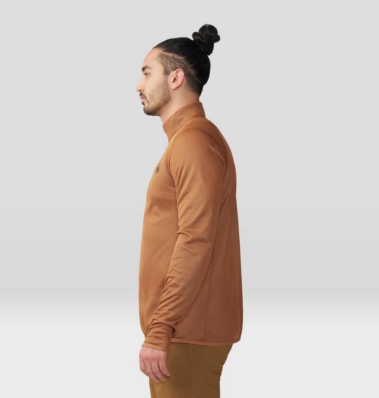 Men's AirMesh 1/2 Zip, Color: Copper Clay, image 3