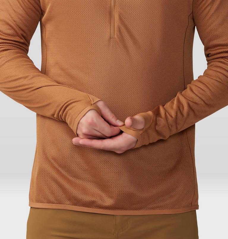 Men's AirMesh 1/2 Zip, Color: Copper Clay, image 5