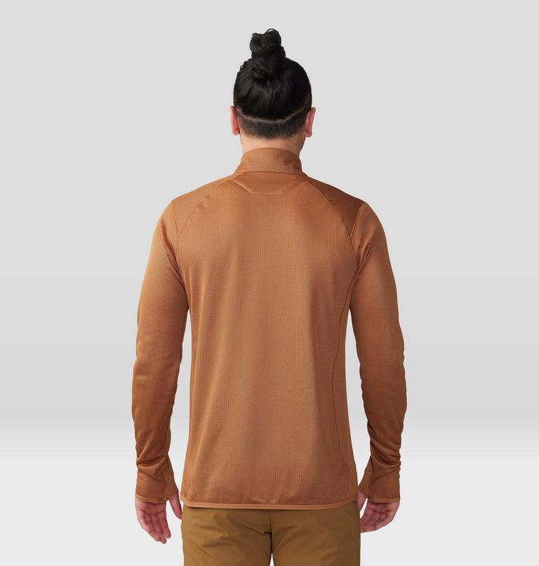 Men's AirMesh 1/2 Zip, Color: Copper Clay, image 2