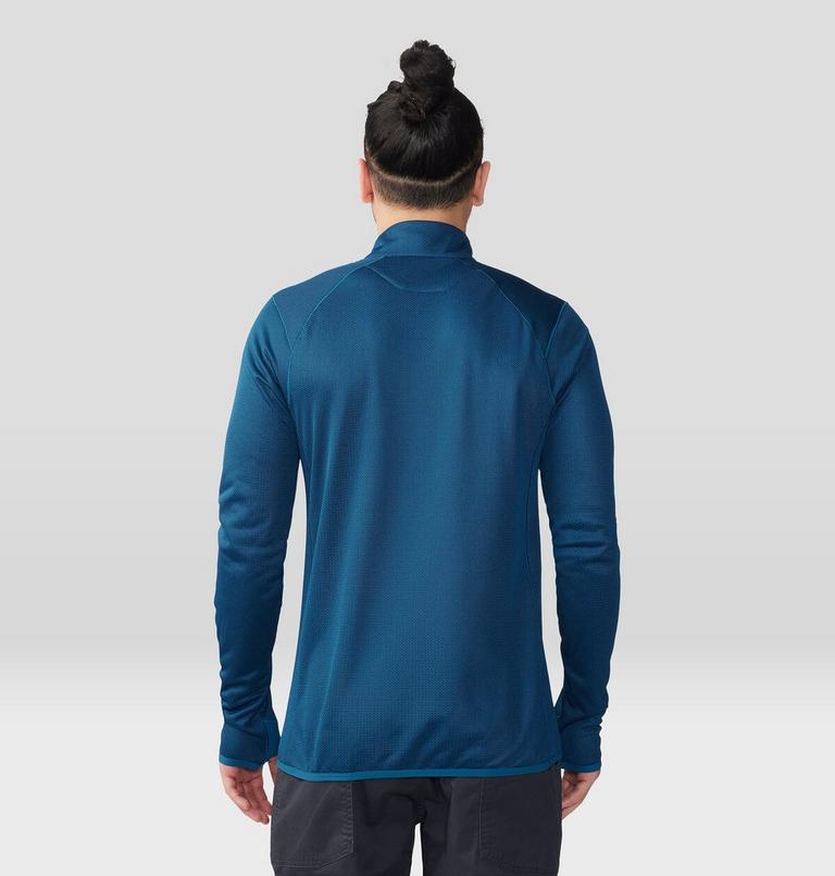 Men's AirMesh 1/2 Zip, Color: Dark Caspian, image 2