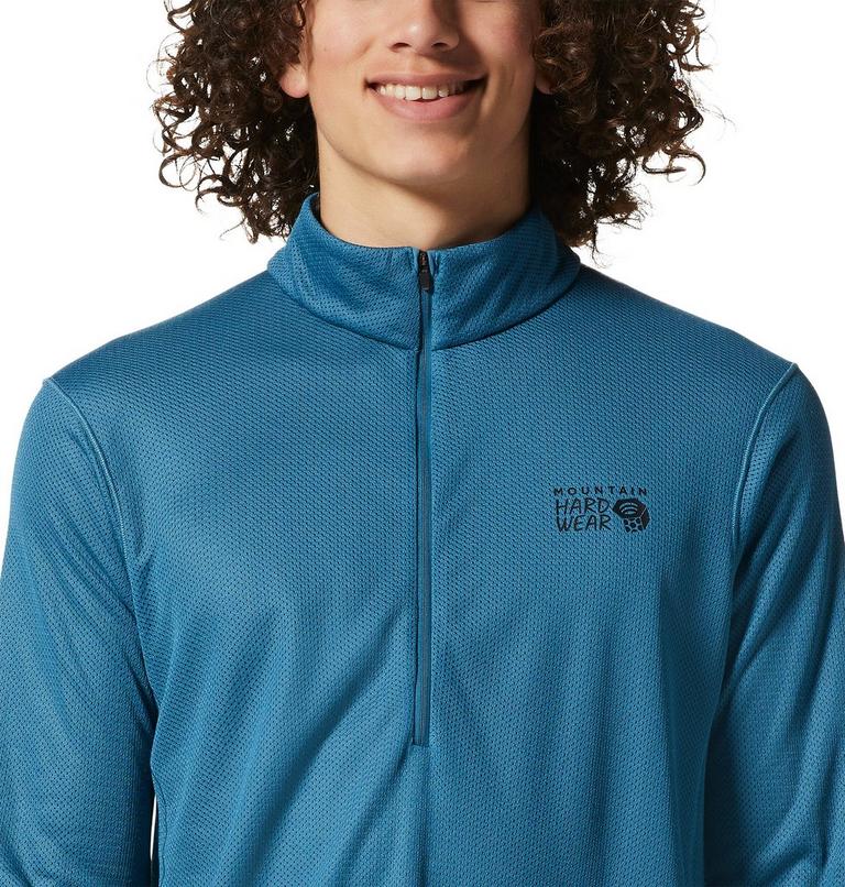 Men's AirMesh 1/2 Zip, Color: Caspian, image 4