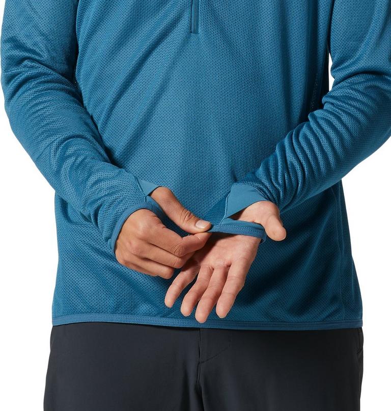 Men's AirMesh 1/2 Zip, Color: Caspian, image 6