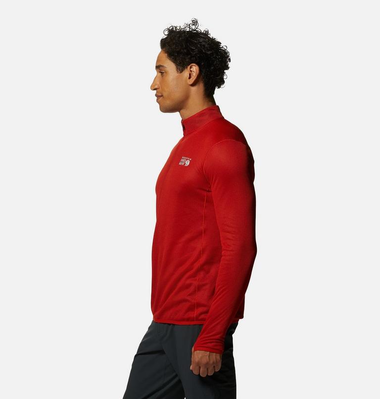Men's AirMesh 1/2 Zip, Color: Desert Red, image 3