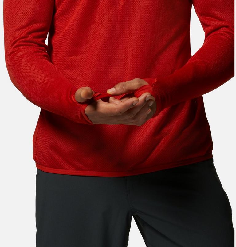 Men's AirMesh 1/2 Zip, Color: Desert Red, image 6