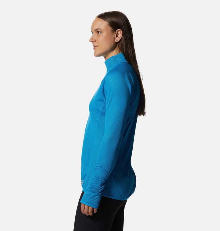 Women's AirMesh 1/2 Zip, Color: Electric Sky, image 3