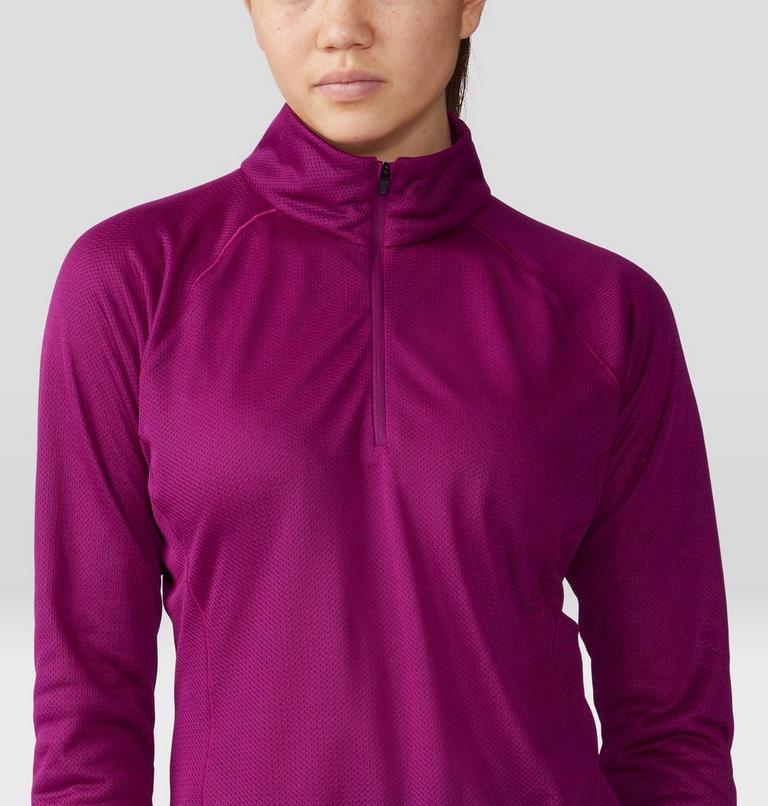 Women's AirMesh 1/2 Zip, Color: Berry Glow, image 4