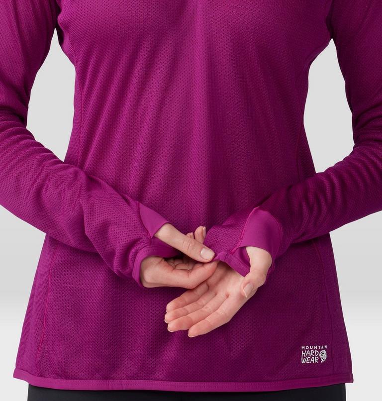 Women's AirMesh 1/2 Zip, Color: Berry Glow, image 5