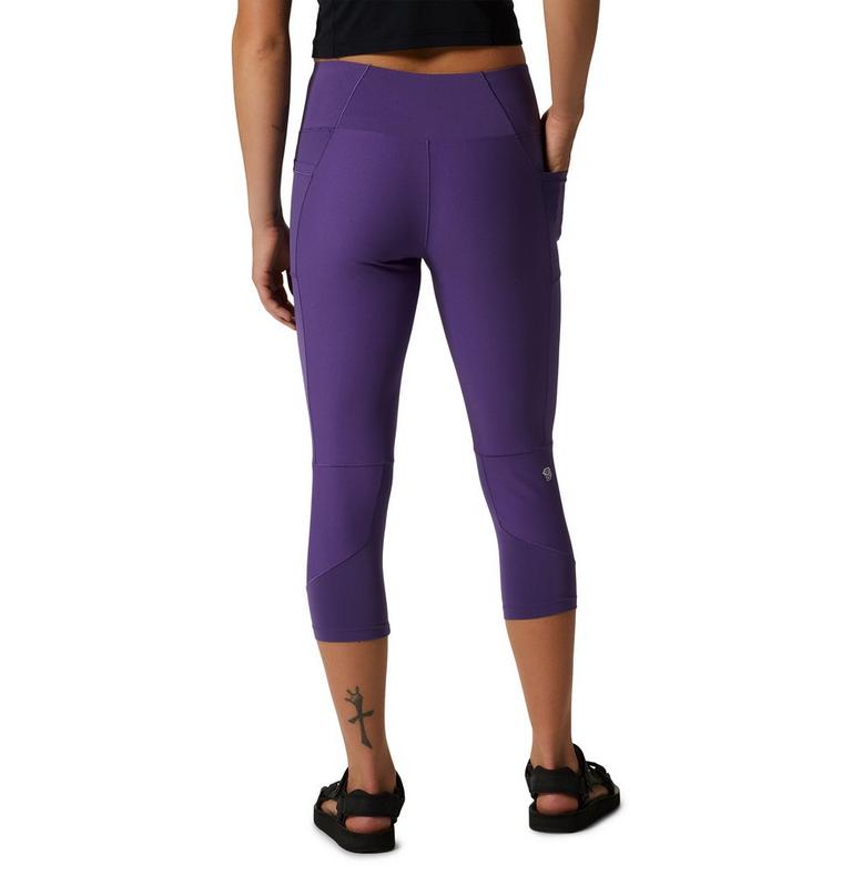 Women's Mountain Stretch Capri, Color: Purple Jewel, image 2