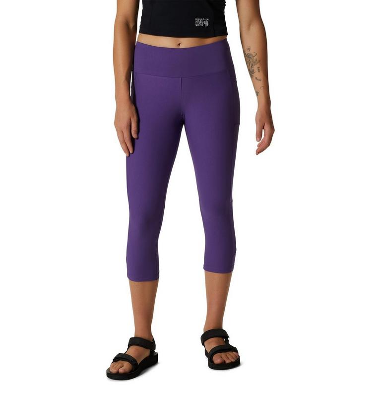 Women's Mountain Stretch Capri, Color: Purple Jewel, image 1