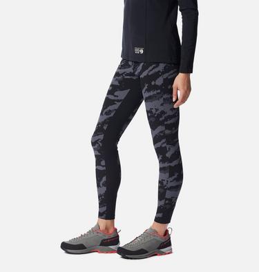 Collant de randonnée Chockstone Femme, Color: Black Paintstrokes Print, image 3