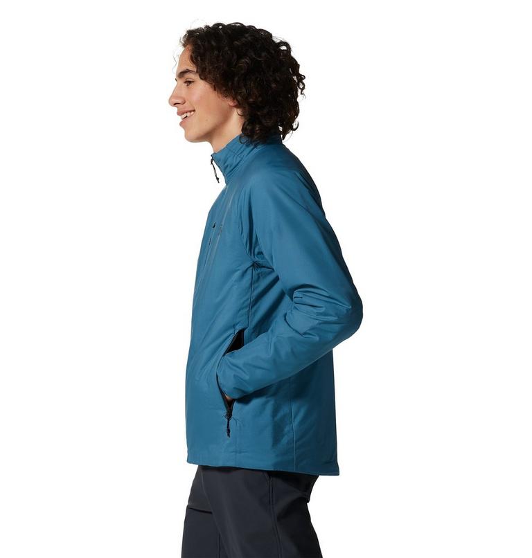 Men's Kor Strata Jacket, Color: Caspian, image 3