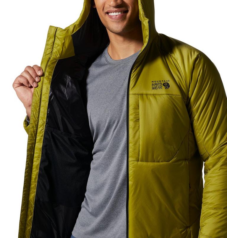 Manteau &agrave; capuchon Compressor Homme, Color: Moon Moss, image 9