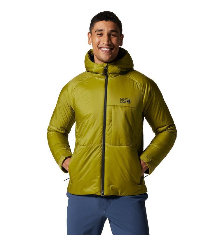 Manteau &agrave; capuchon Compressor Homme, Color: Moon Moss, image 1