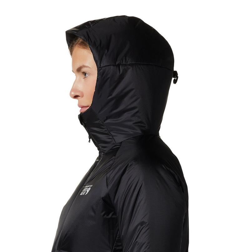 Manteau &agrave; capuchon Compressor Femme, Color: Black, image 5