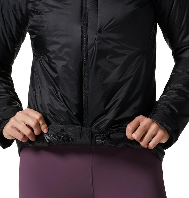 Manteau &agrave; capuchon Compressor Femme, Color: Black, image 7