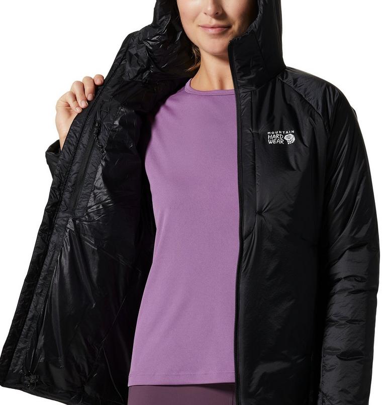 Manteau &agrave; capuchon Compressor Femme, Color: Black, image 8