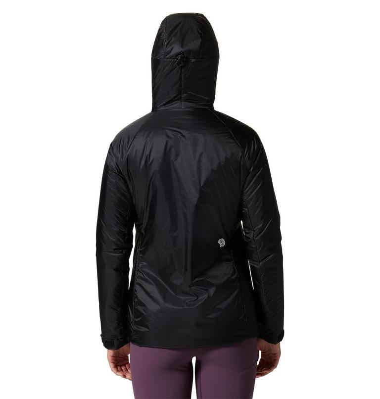 Manteau &agrave; capuchon Compressor Femme, Color: Black, image 2