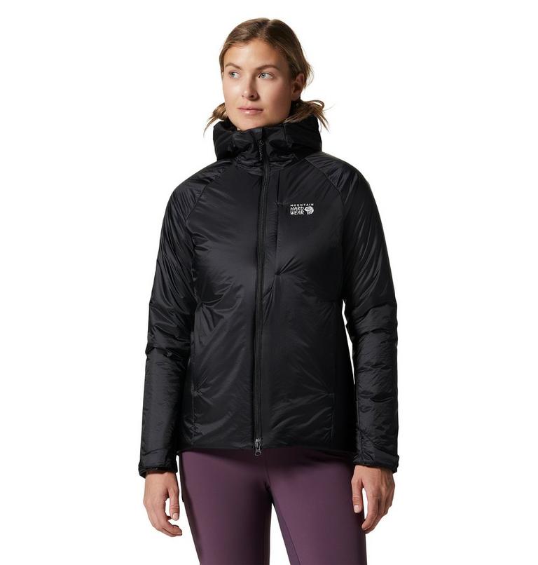 Manteau &agrave; capuchon Compressor Femme, Color: Black, image 1
